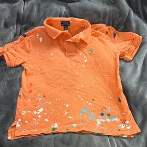 Polo by Ralph Lauren Kids Orange Splatter Polo Shirt